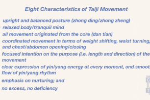 Eight characteristics of taiji (tai chi) movement